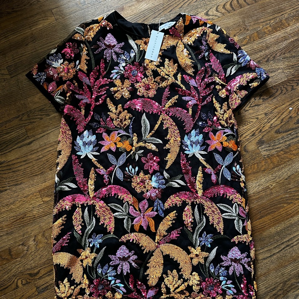 NWT Baltic Born Black Sequin Dress